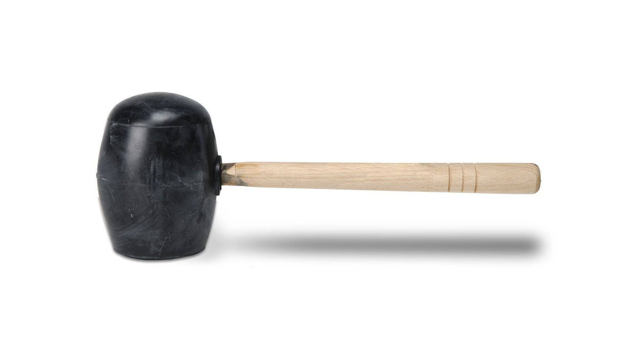 Ciocan cauciuc negru cu  fata plata/sferica Rubi - 750 gr