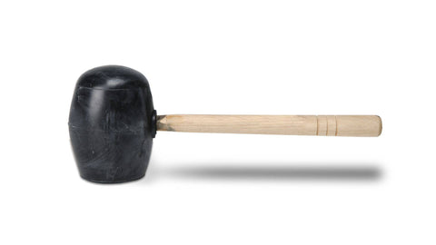 Ciocan cauciuc negru cu  fata plata/sferica Rubi - 750 gr