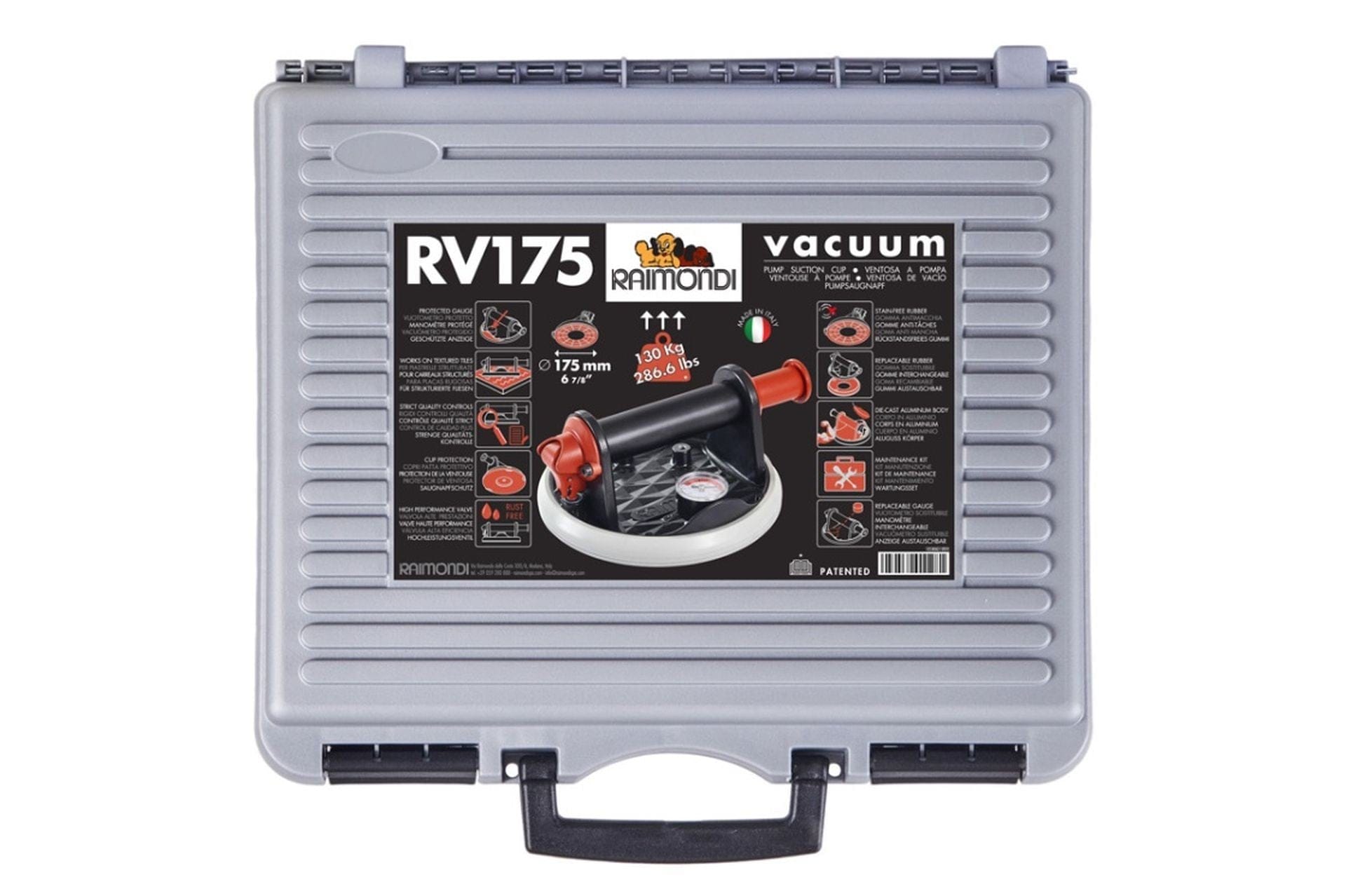 Ventuza cu vacuum si manometru RV175 Raimondi